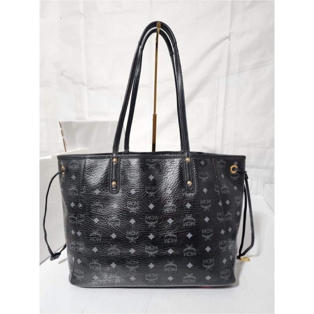 Authentic Mcm Visetos Reversible Printed Tote Bag… - image 4